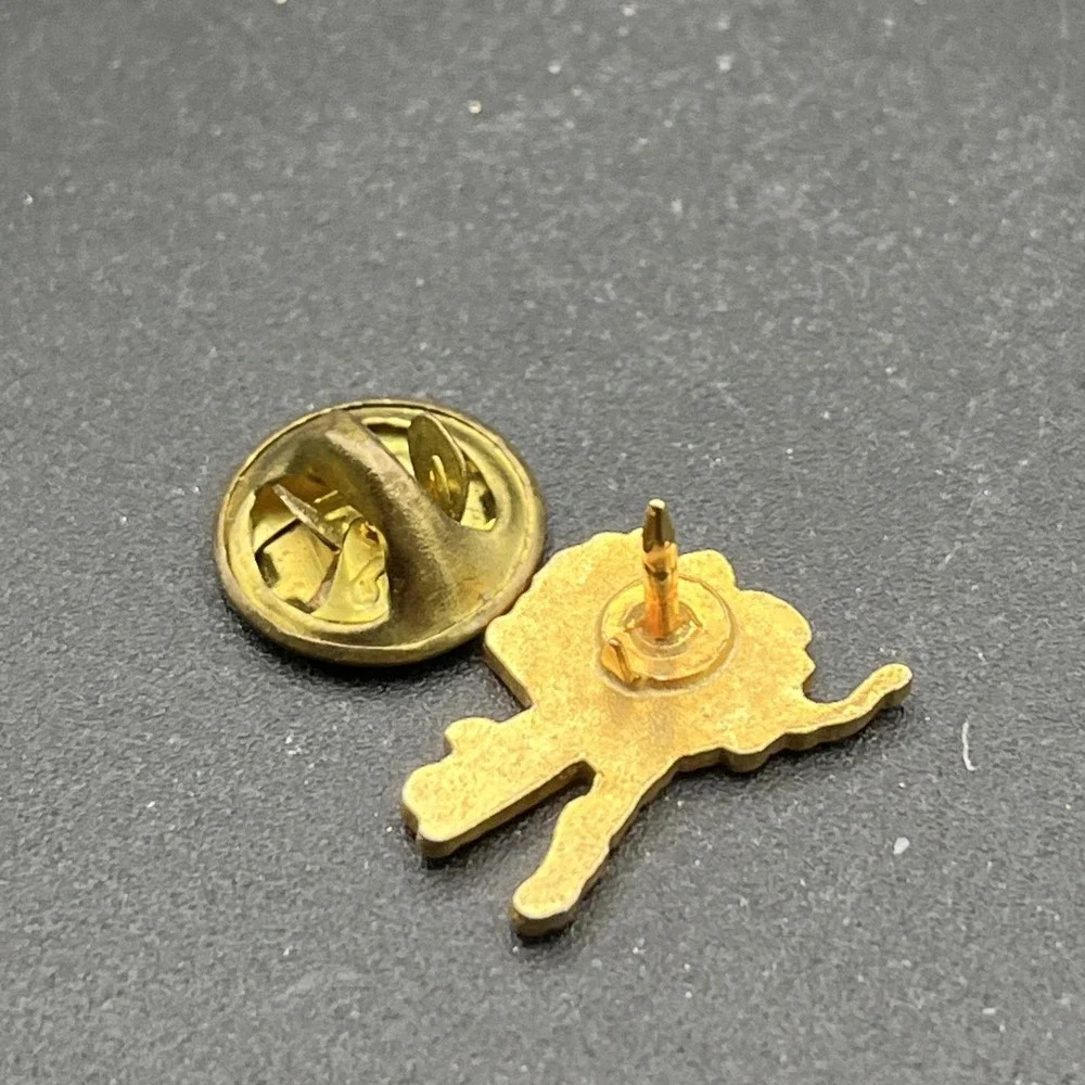 Alaska State‎ Outline Gold Tone Tiny Lapel Hat Pin